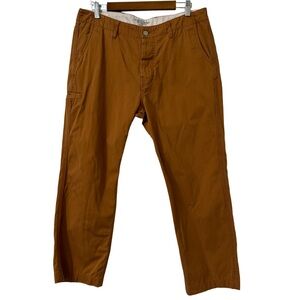 Maiden‎ Noir Khaki Trousers Mens Sz 34 Slim Fit Cropped Bronze Clay Japanese